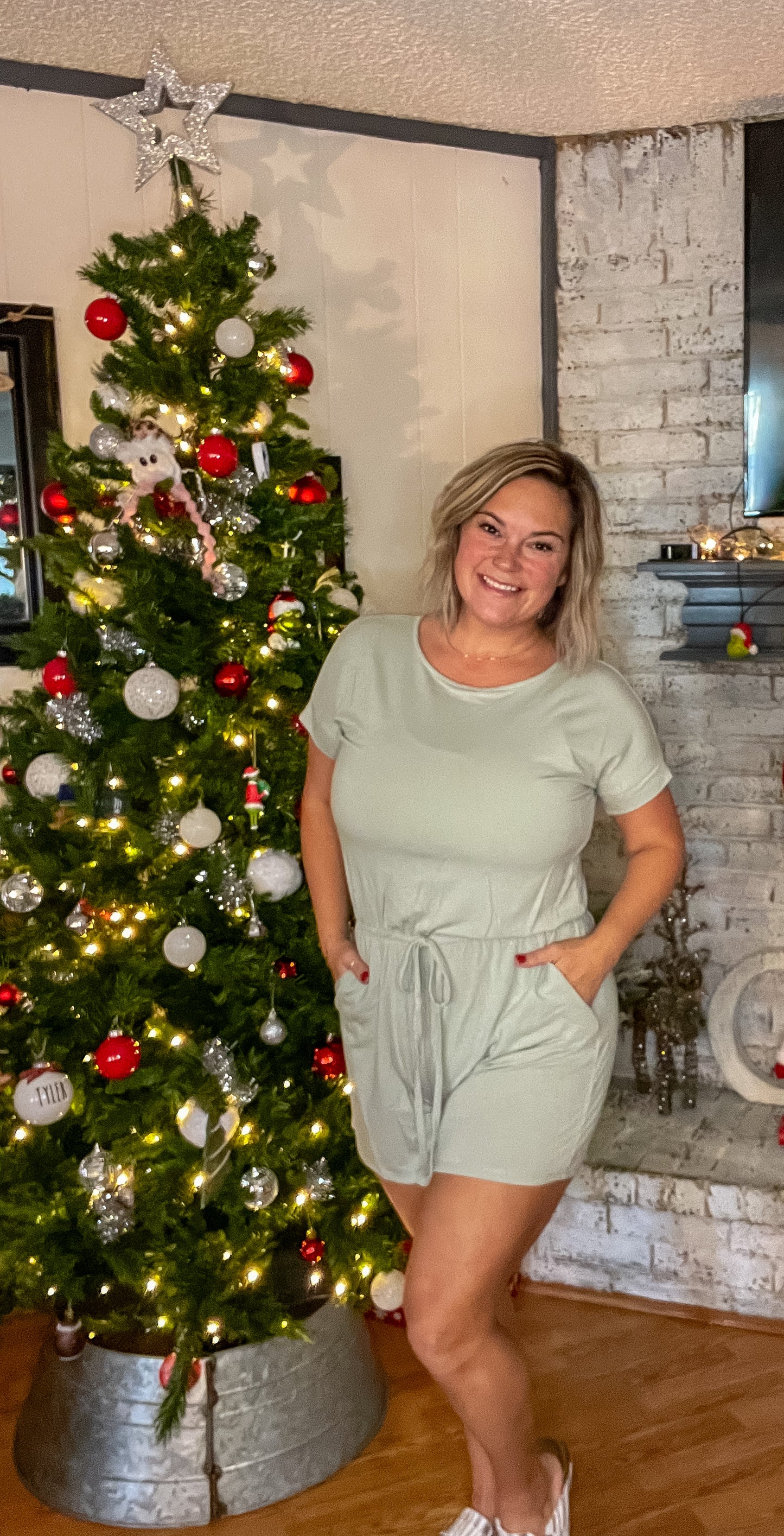 Adult Momma Tie Back Romper