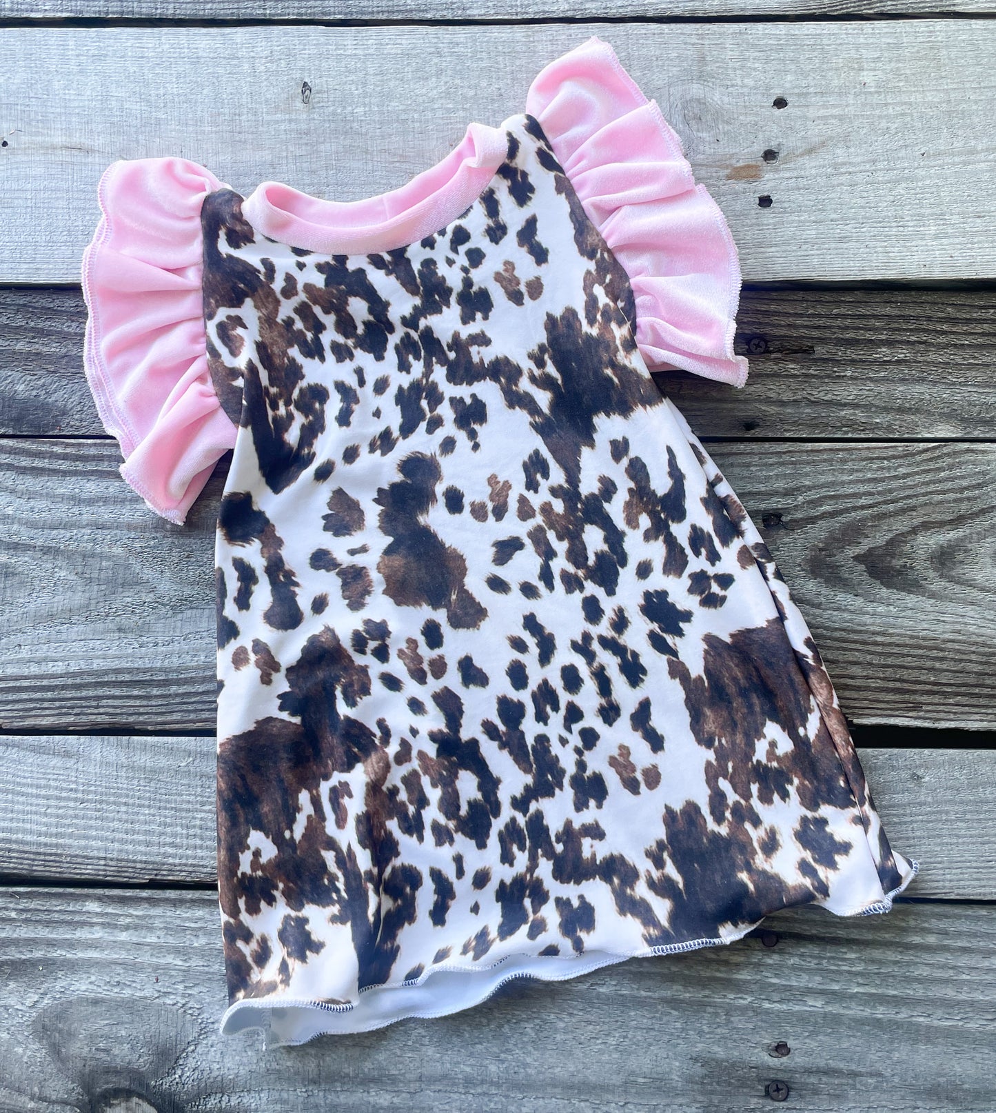 Pink Cowhide Dress