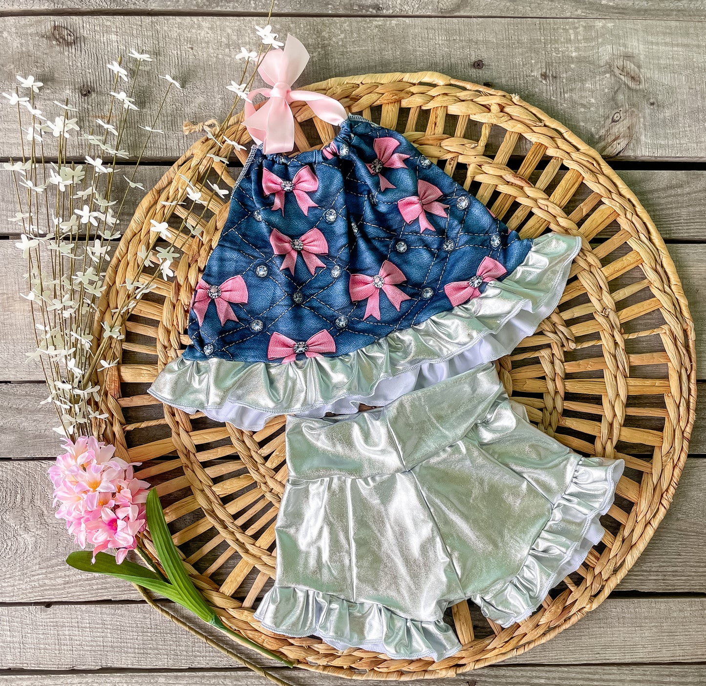 Blue Jean, Bows & Rhinestones