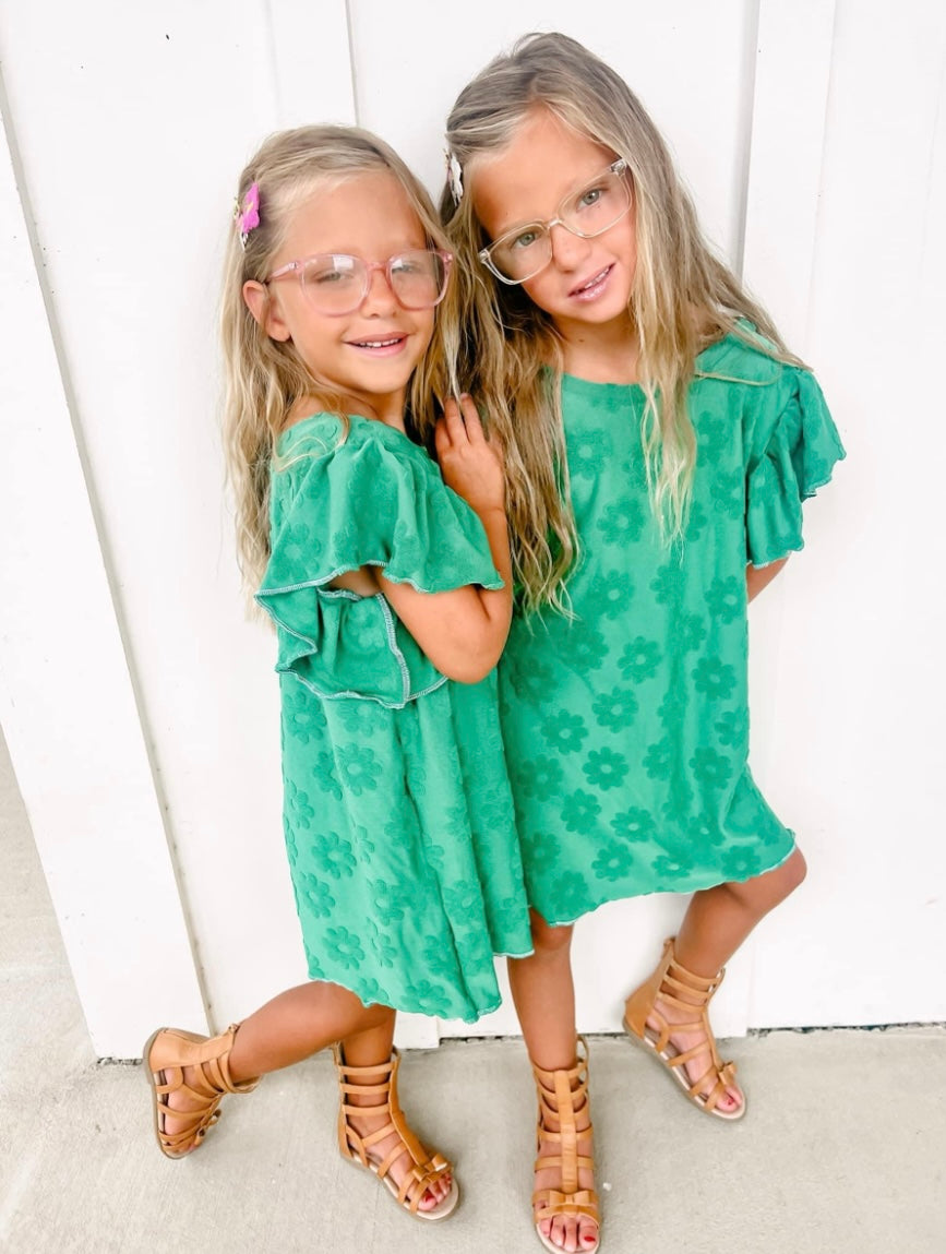 Towel Embossed Kelly Green - Little Southern Swag