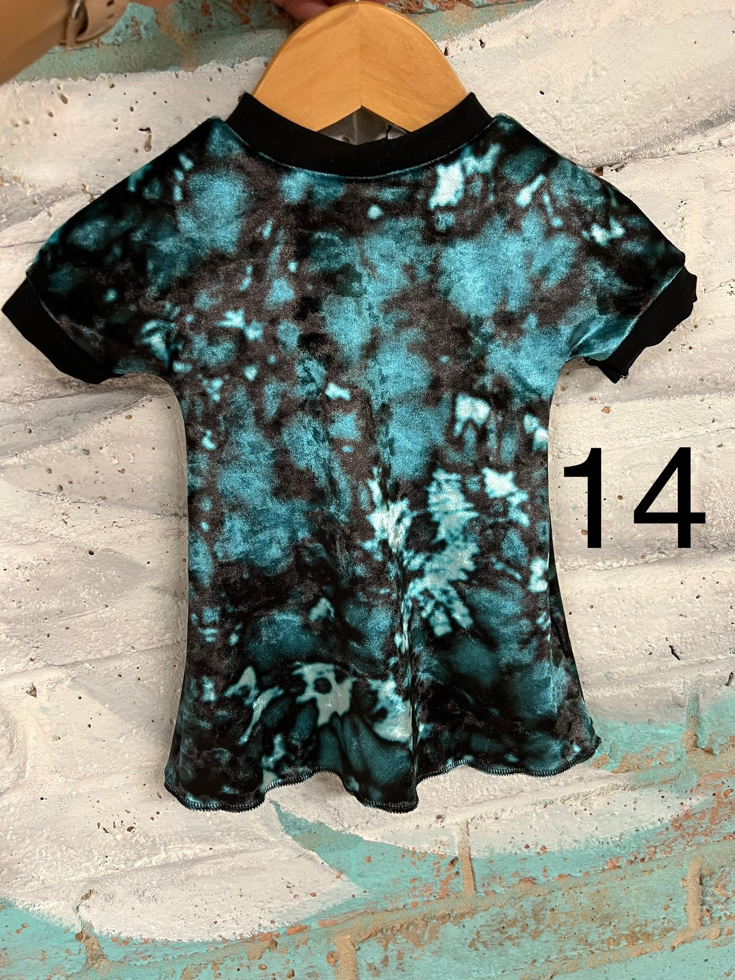 BLUE LAVA VELVET TSHIRT DRESS