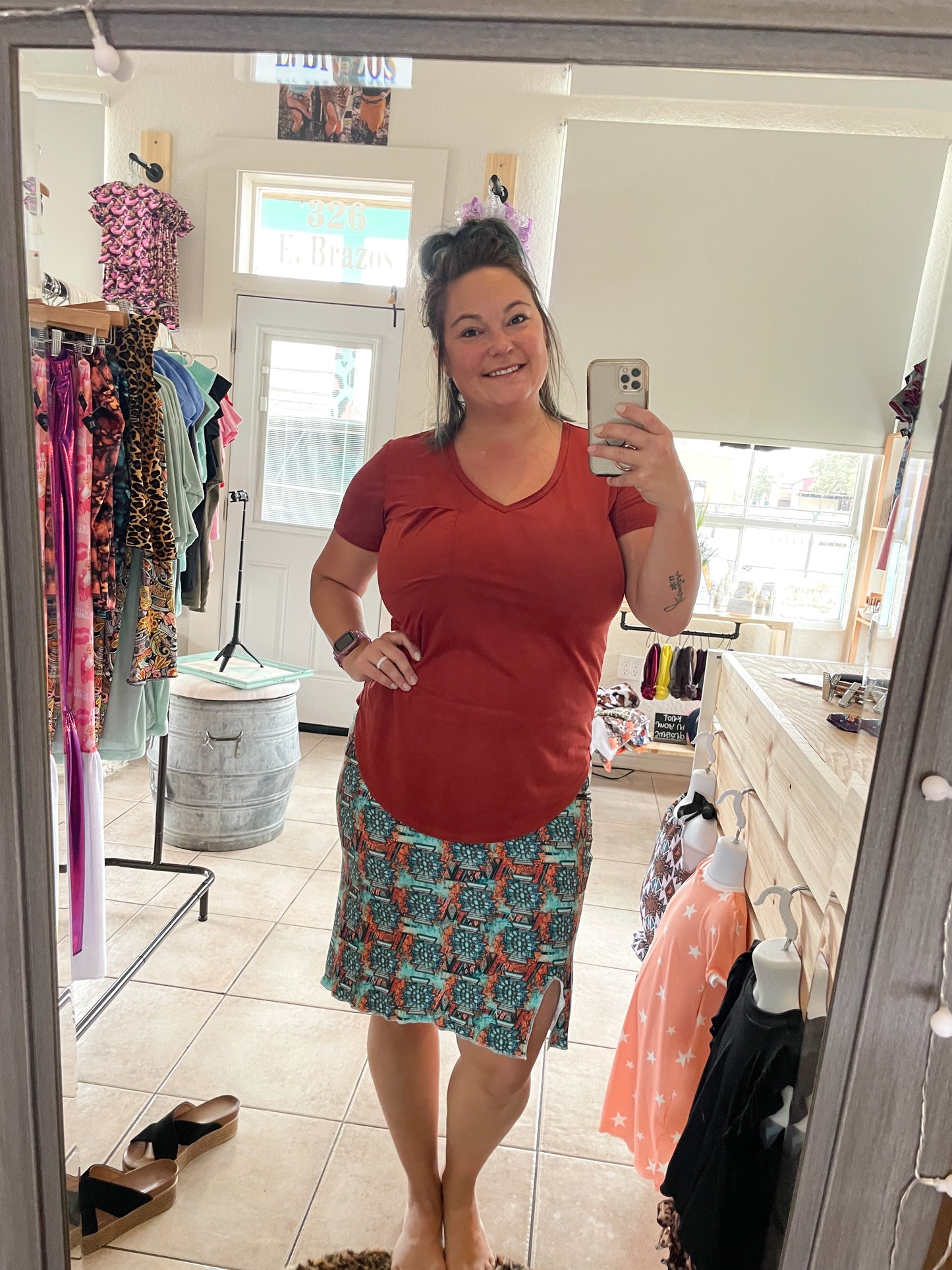 Blakely Haze Adult Pencil Skirt