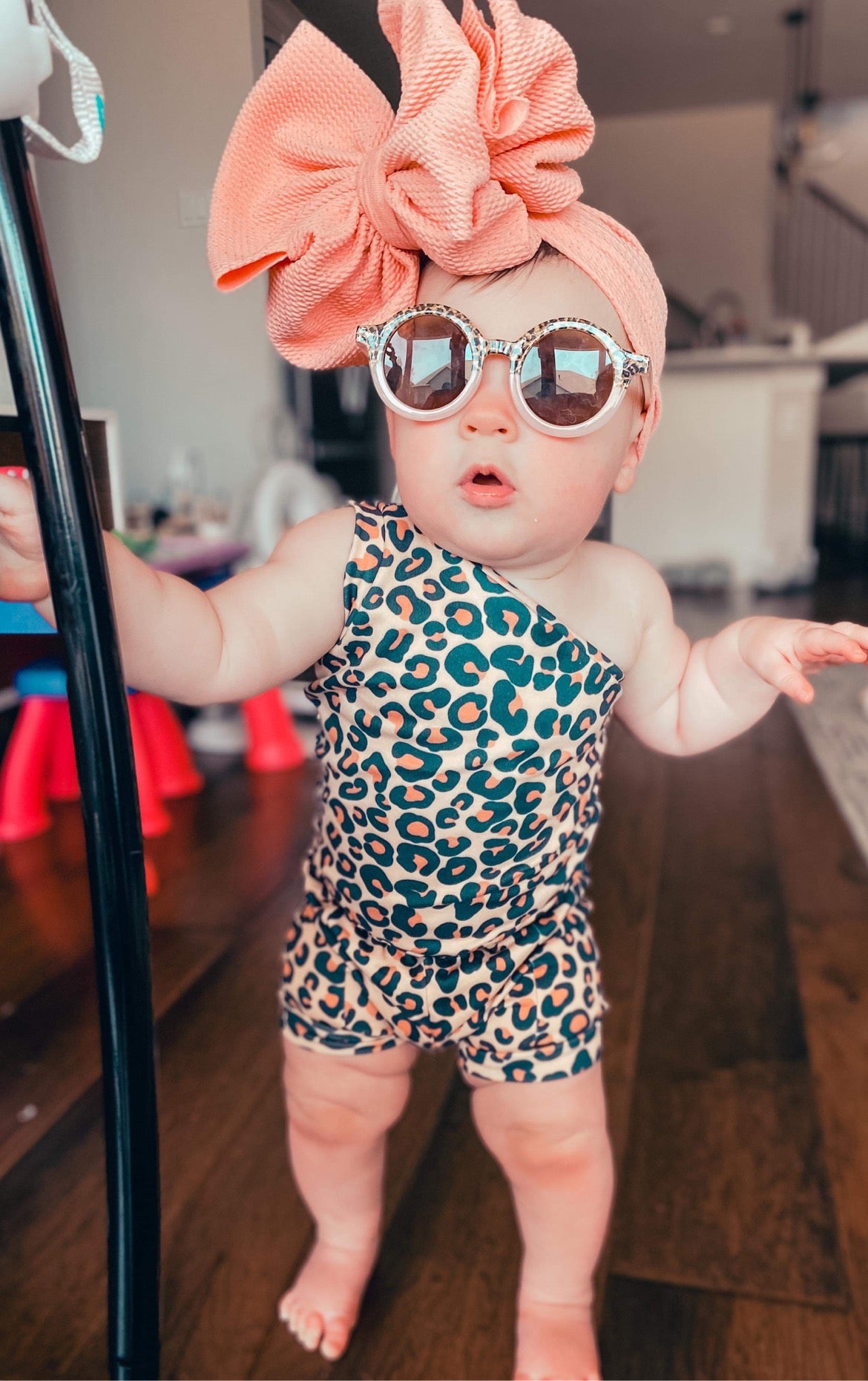 SIMPLE LEOPARD Romper