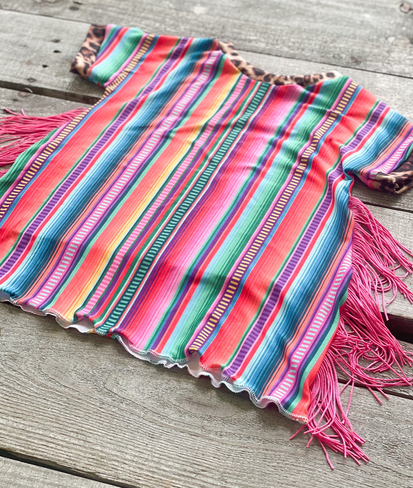 Serape T-shirt Dress