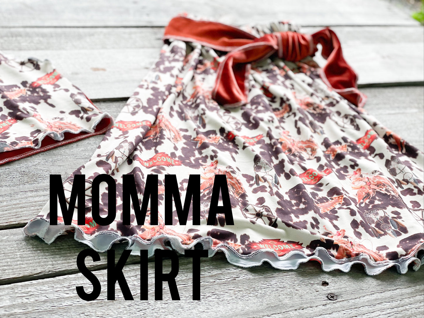 Adult Pencil Swag Skirt-Old West