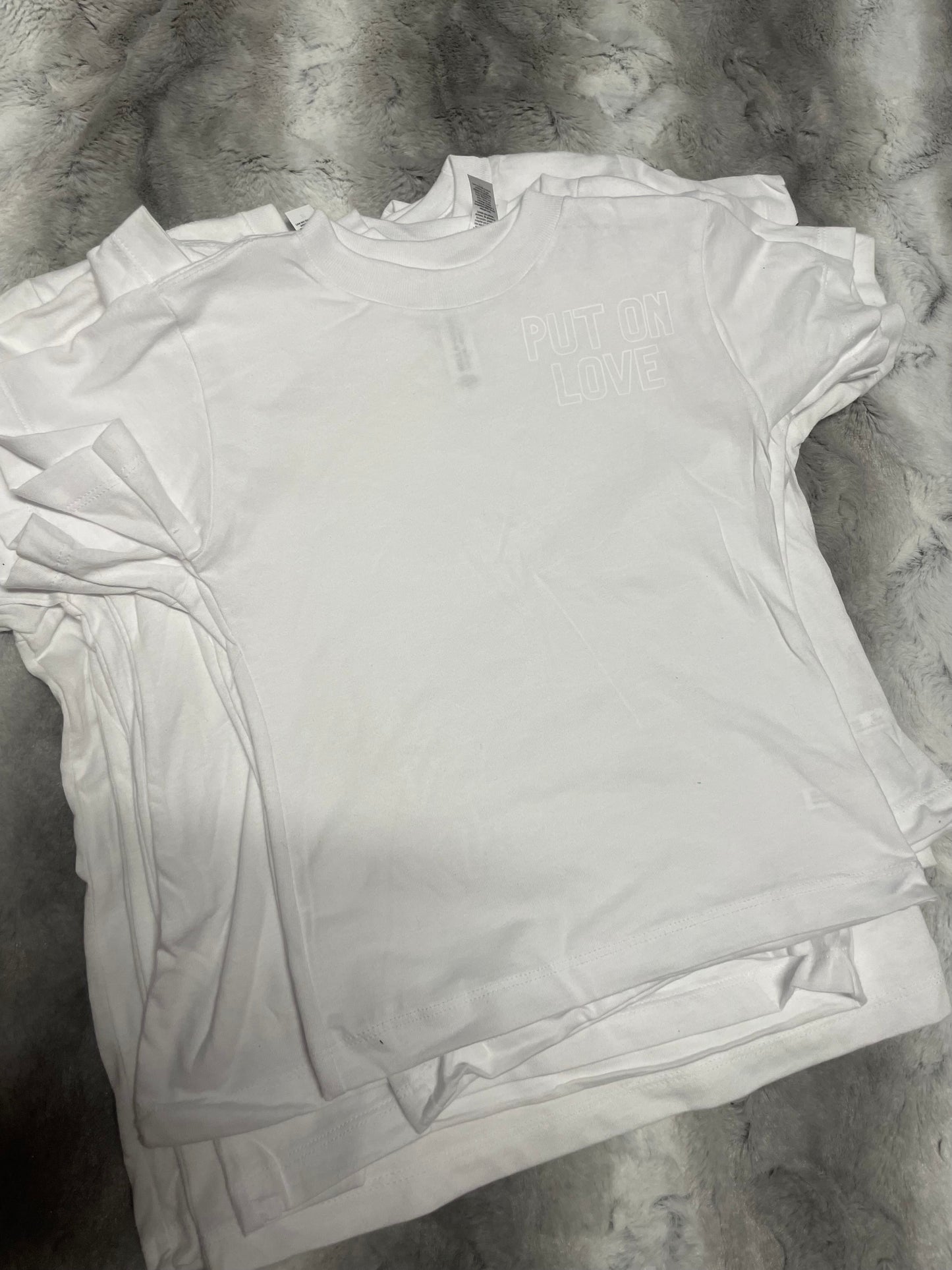 RTS Leftover Put on Love T-shirt-WHITE