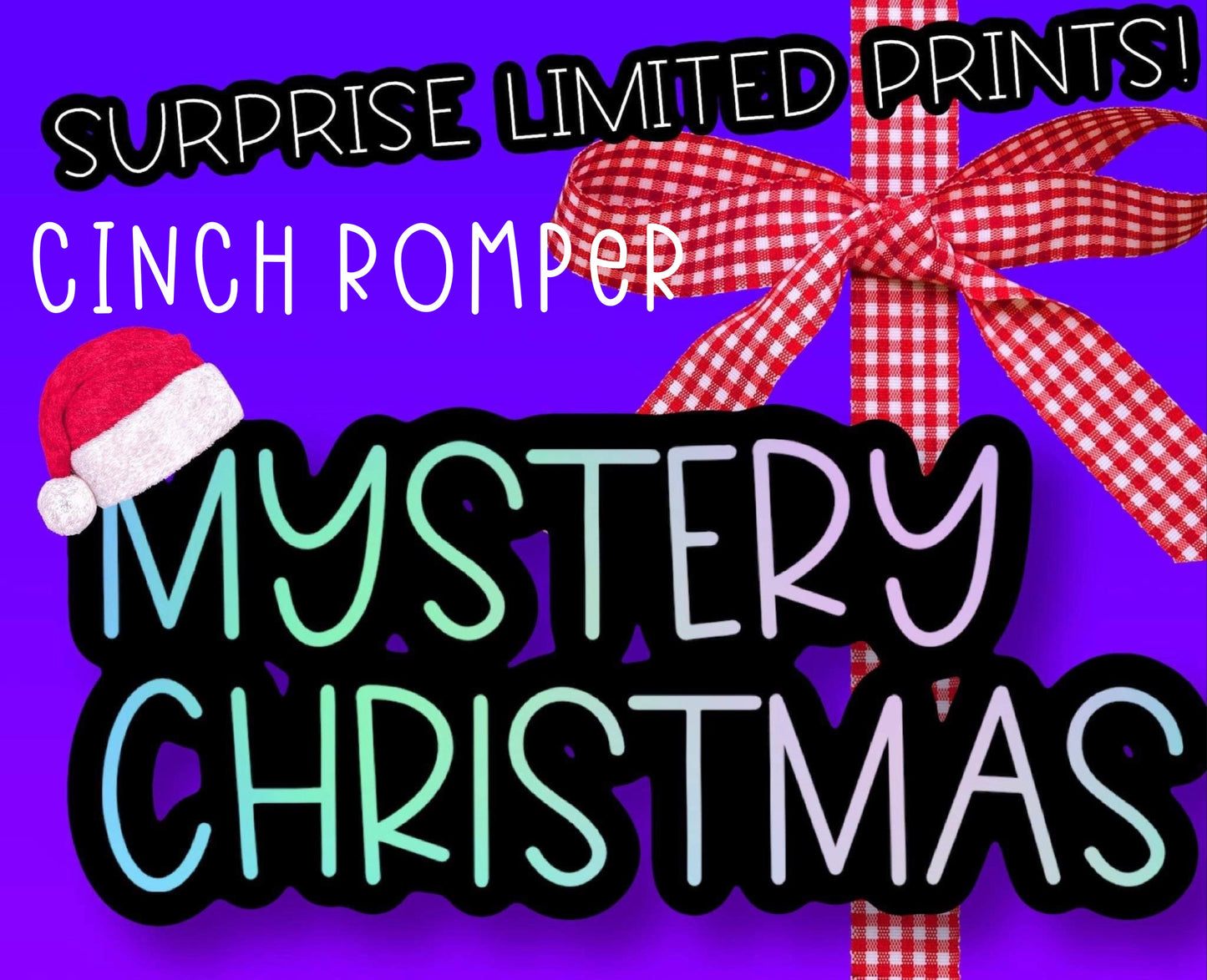 Mystery Extinct Christmas Cinch Shortie Romper