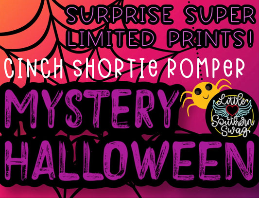 Mystery Extinct Halloween Cinch Shortie Romper