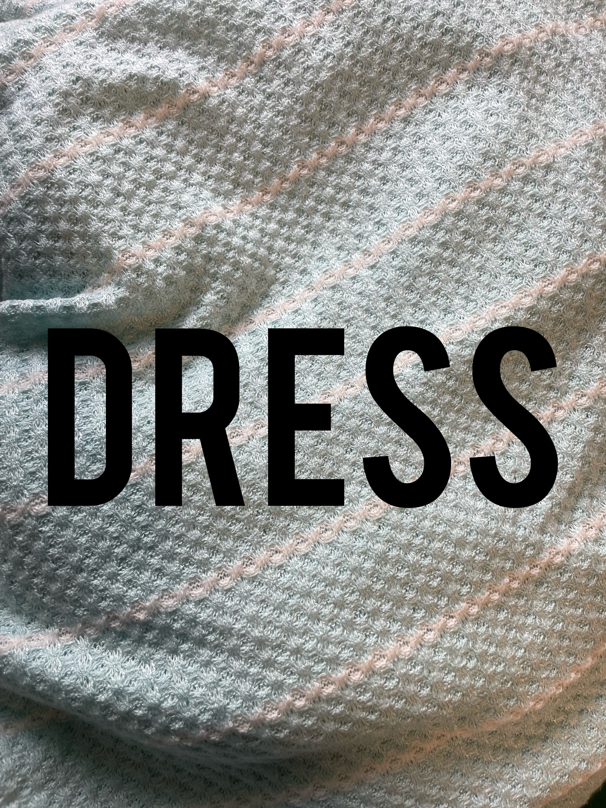 Baby Blue Waffle Lines Dress