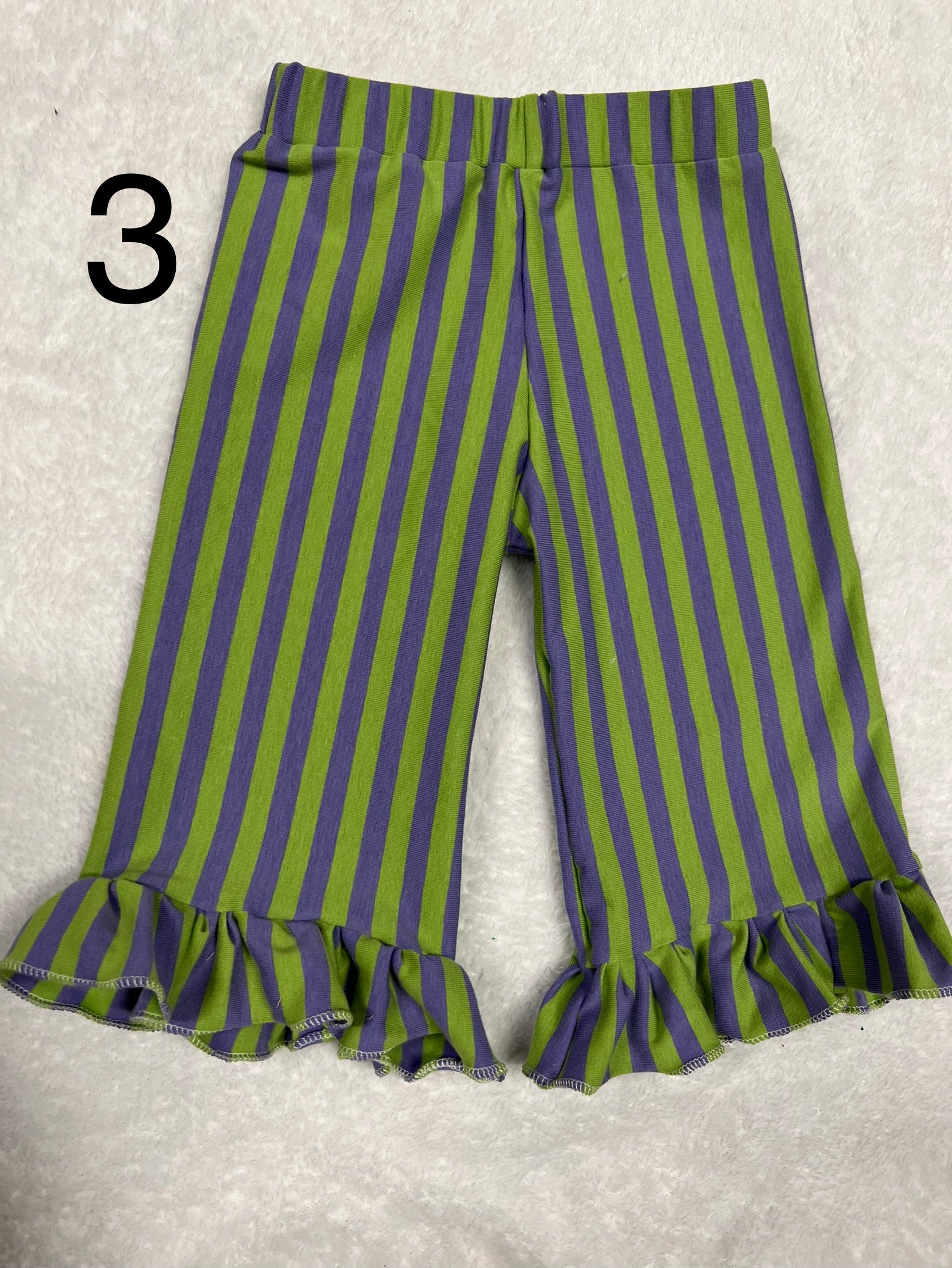 PURPLE LIME GREEN CARPI PANTS