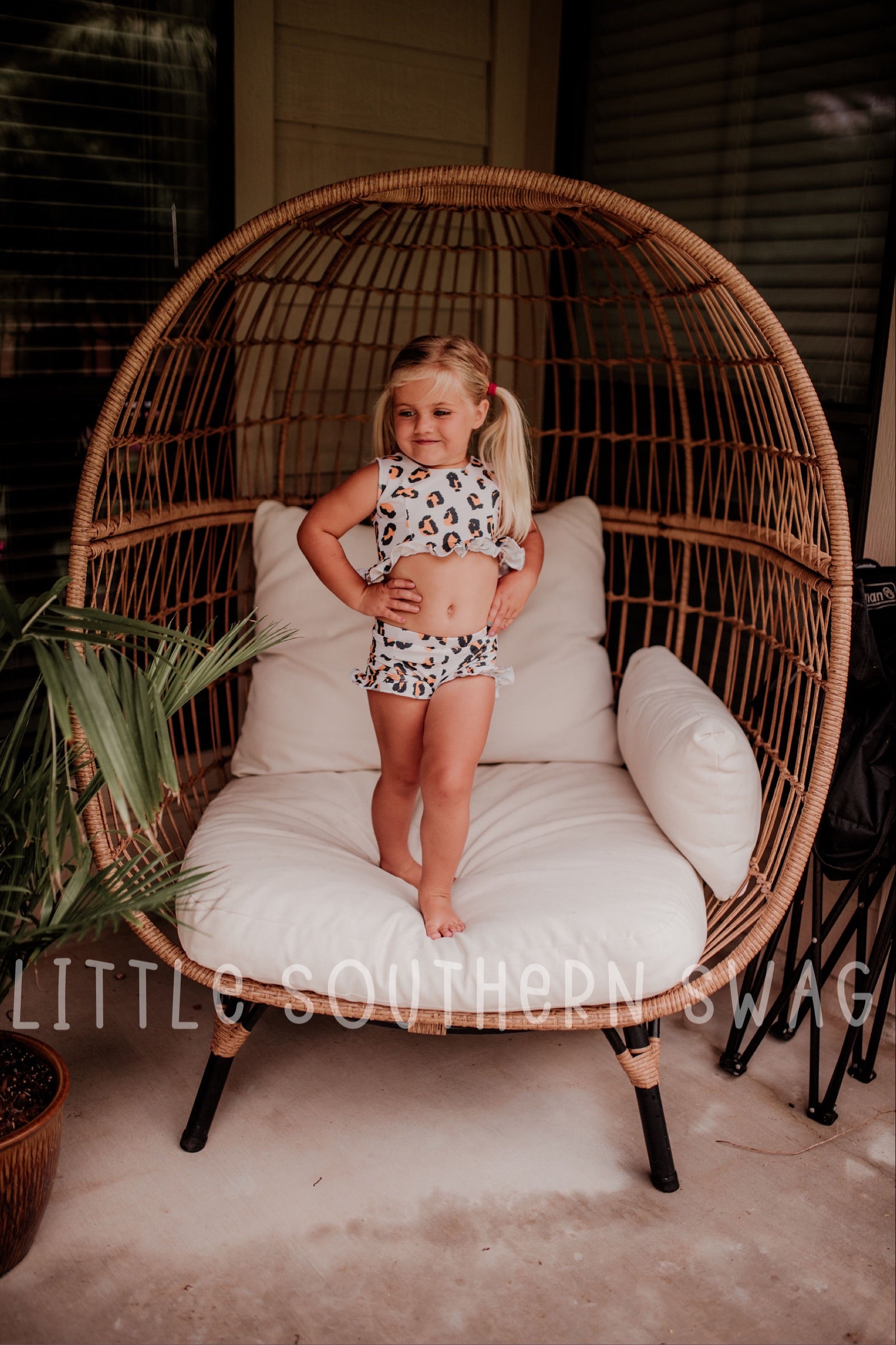 Sunny Leopard Ruffle Swim Bottoms - Little Southern Swag