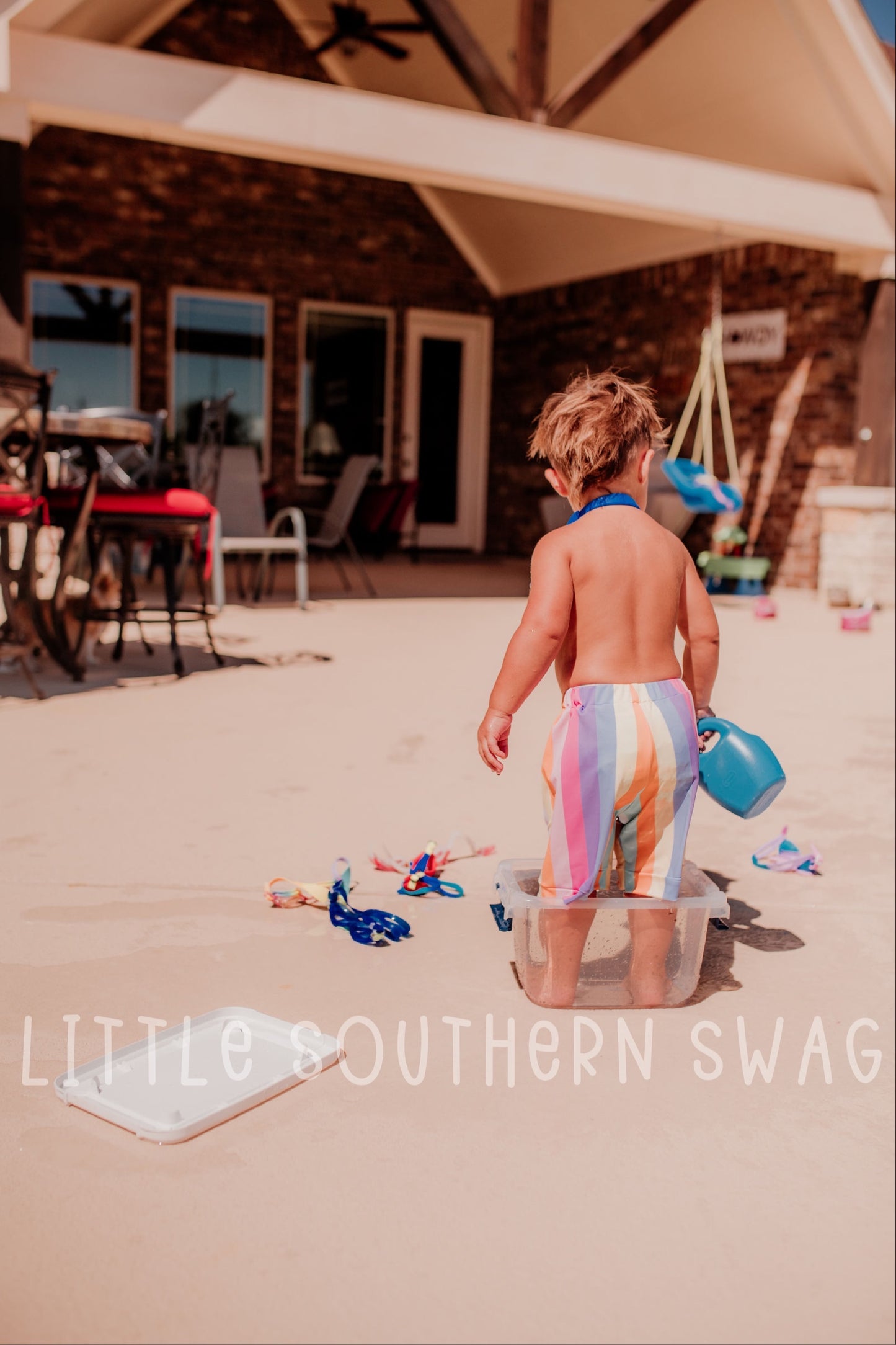 Summer Rainbow Boy Swim Bottoms - Little Southern Swag