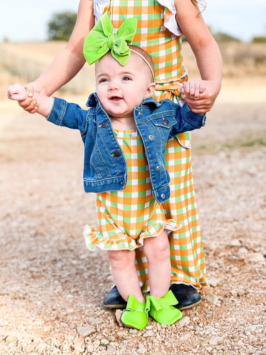 Easter Plaid Romper