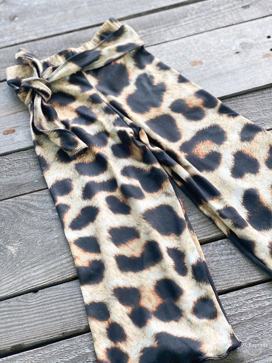 Big Cat Rescue Belted Palazzos