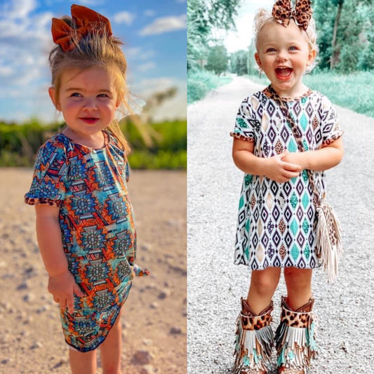 Aztec Swag T-shirt Dresses