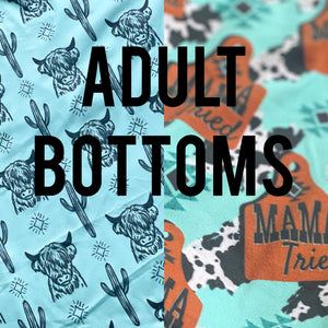 Friday 10/7 Drop Adult Bottoms